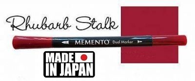 MEMENTO BRUSH MARKER , Japan - Двувърх маркер ЧЕТКА - RHUBARB STALK