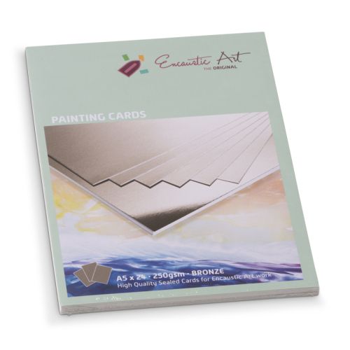 Encaustic Cards - Комплект 24 бр. картички за енкаустика А5 BRONZE