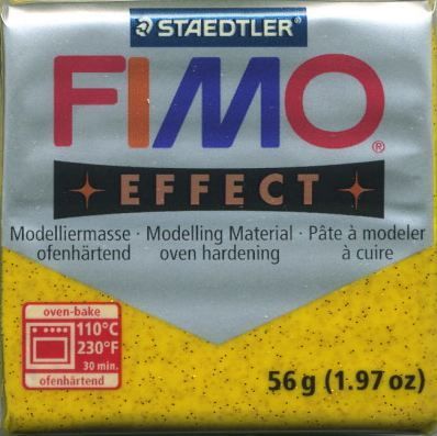 FIMO EFFECT - ПОЛИМЕРНА ГЛИНА Glitter Gold 112