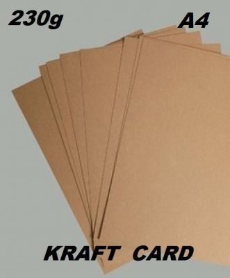KRAFT KARTON 230g - Крафт картон А4 230 гр / пакет 10 листа