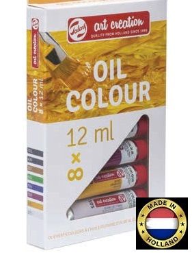 TALENS ART OIL 8  - Фини Mаслени бои 8 цвята # Made in Holland