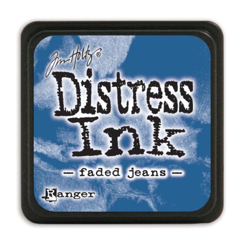 NEW MINI Distress ink pad by Tim Holtz - Тампон, "Дистрес" техника - Faded jeans