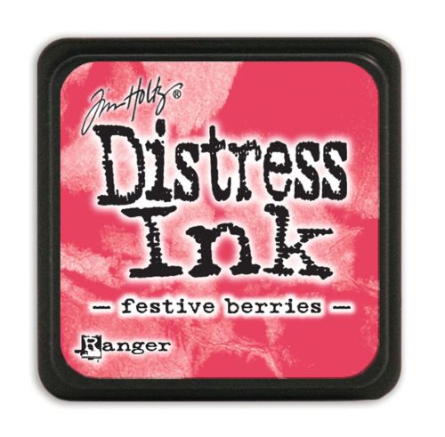 NEW MINI Distress ink pad by Tim Holtz - Тампон, "Дистрес" техника - Festive berries
