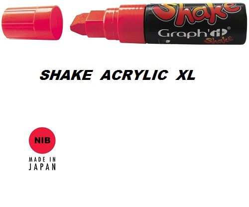 SHAKE ACRYLIC MARKER XL -  Акрилен PERMANENT маркер LIPSTICK RED