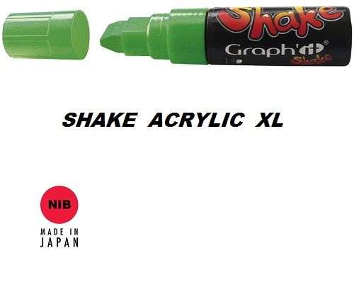 SHAKE ACRYLIC MARKER XL -  Акрилен PERMANENT маркер LIME