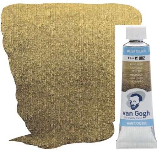 VAN GOGH WATERCOLOUR - Екстра фин акварел 10мл # LT GOLD METALLIC 802