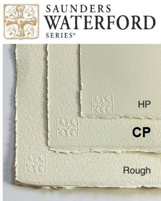 # SAUNDERS WATERFORD CP 638g 76 x 56 - Професионален акварелен ръчен картон 100% памук  HIGH WHITE