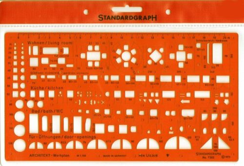 STANDARDGRAPH ARCHITECTS TEMPLATE 1:100 , model 7302
