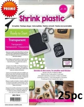 SHRINK PLASTIC A4 / 25бр - Шринк пластмаса  # TRANSPARENT - Прозрачна