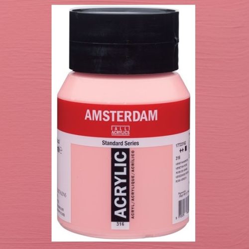AMSTERDAM ACRYLIC 500ml - Акрилна боя за живопис - Venetian rose 316