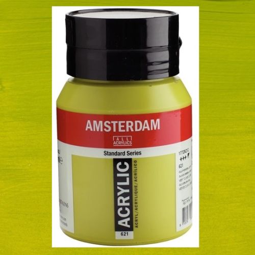 AMSTERDAM ACRYLIC 500ml - Акрилна боя за живопис - Olive green light 621