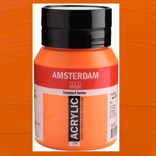 AMSTERDAM ACRYLIC 500ml - Акрилна боя за живопис - Orange 276