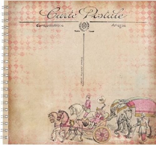ALBUM SCRAPBOOKING "CARTE POSTALE" - Дизайнерски скрапбукинг албум 30,5х30,5 
