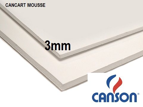 CANSON MOUSSE 3mm - ПЕНОКАРТОН 50x70  3мм