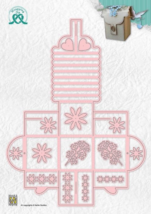Nellie Snellen • Wrapping Dies Gift Box 13 Flower Box - Щанца за рязане и релеф