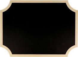 DECO FRAME/BLACKBOARD  - Дървена рамка/черна дъска - 30х22/0.5 см.