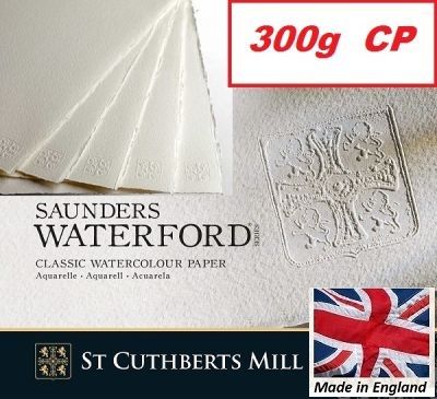 # SAUNDERS WATERFORD CP 300g 76 x 56 - Професионален акварелен ръчен картон 100% памук 