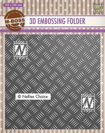3D-embossing folder "Stripe pattern-1" 150x150mm- 3D Ембос папка