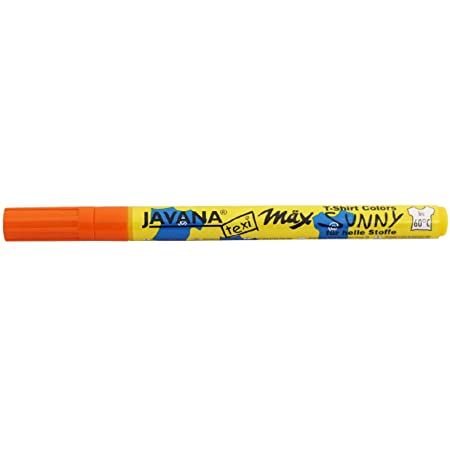 JAVANA TEXI MAX  FINE- Маркери 1-2 мм за светла основа - Оранжево