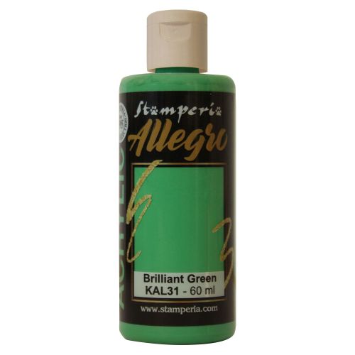 ALLEGRO ACRYLIC - ДЕКО АКРИЛ  60 ml  / Brilliant green