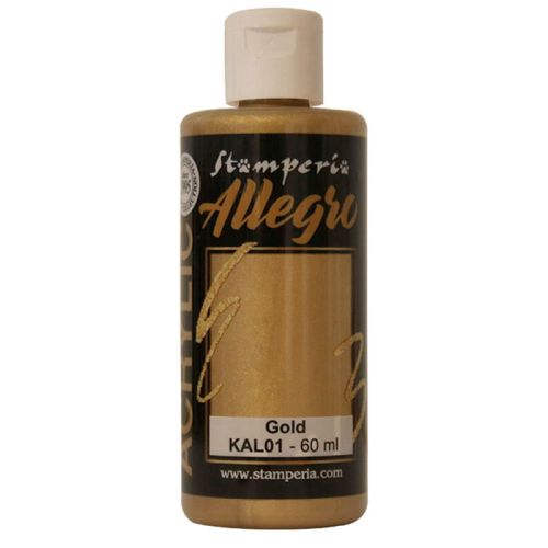 ALLEGRO ACRYLIC - ДЕКО АКРИЛ  60 ml  /  Gold metallic