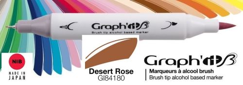 # GRAPH IT BRUSH MARKER - Двувърх дизайн маркери ЧЕТКА - DESERT ROSE