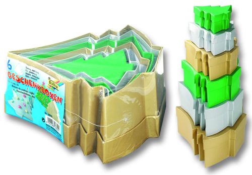 CARDBOX TREE  SET - Комплект 6 подаръчни кутии за декорация
