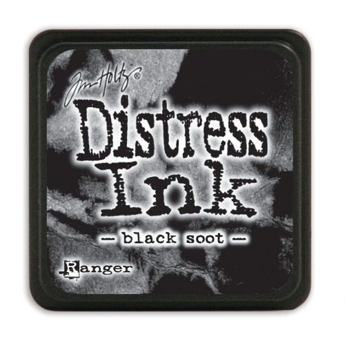 NEW MINI Distress ink pad by Tim Holtz - Тампон, "Дистрес" техника - Black soot