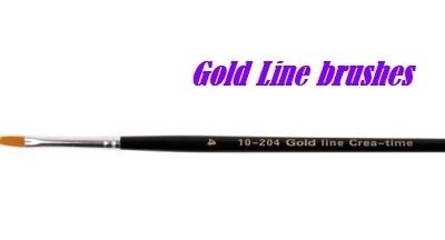 GOLD LINE FLAT 5mm  - ПЛОСКА универсалнa синтетична четкa 4