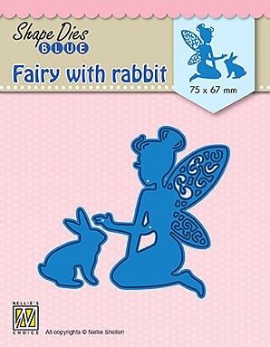 SHAPE DIES Fairy with rabbit  - Фигурална щанца за рязане и релеф SDB071