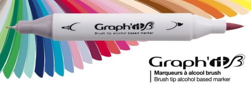 # GRAPH IT BRUSH MARKERS 24 - Двувърхи дизайн маркери ЧЕТКА  24цв COMICS