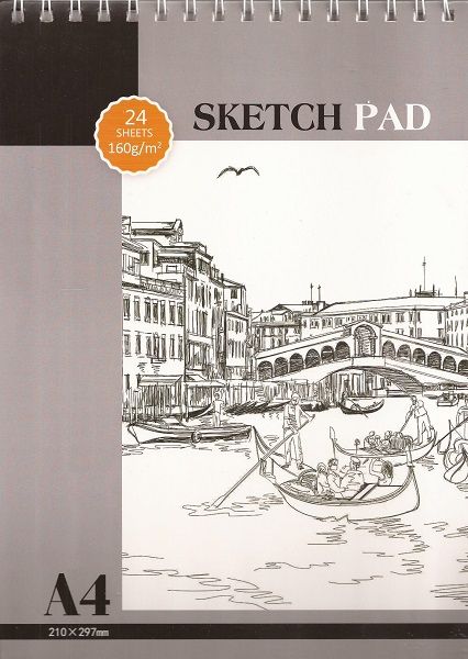 SKETCH PAD YL A4 блок за графика спирала 24 листа 