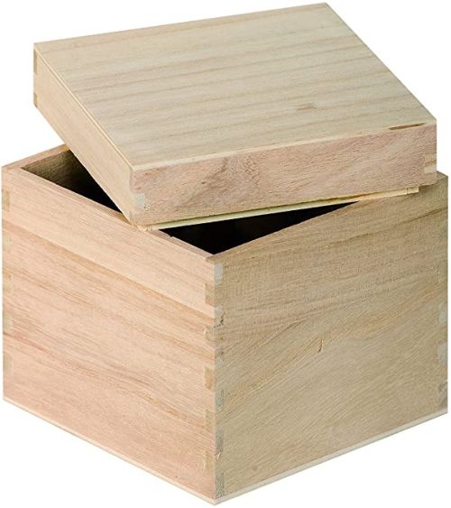 BOX CUBE Artemio - Дървена кутия куб 12 x 12 cm.