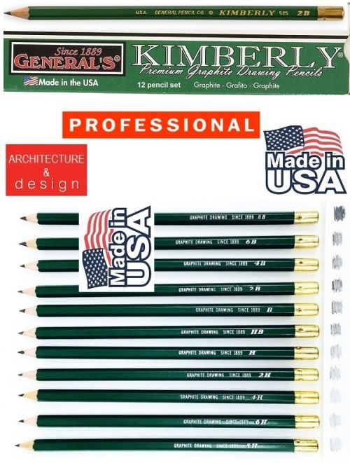 KIMBERLY GRAPHIC SET , USA - Дизайнерски графични моливи 12бр  КОМПЛЕКТ