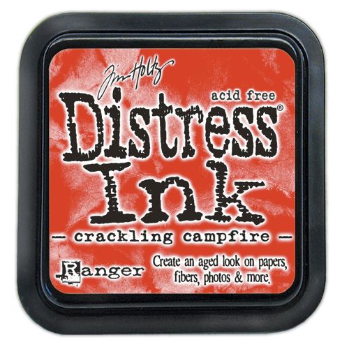 Distress ink pad by Tim Holtz - Тампон, "Дистрес" техника - Crackling campfire
