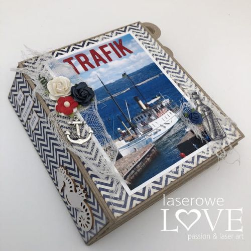 Laserowe LOVE, Paper - Nautical Holidays - 02 - Дизайнерски двустранен картон 30,5 х 30,5 см. 