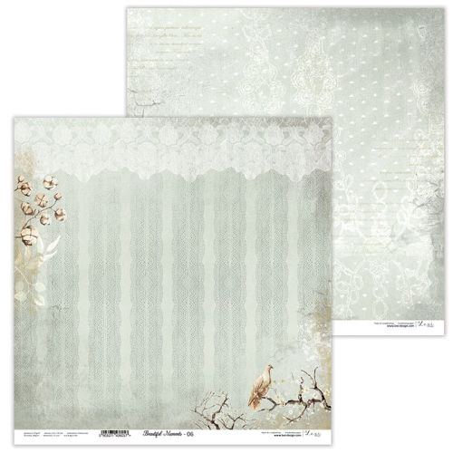 Lexi Design, Paper - Beautiful Moments 06 - Дизайнерски двустранен картон 30,5 х 30,5 см. 
