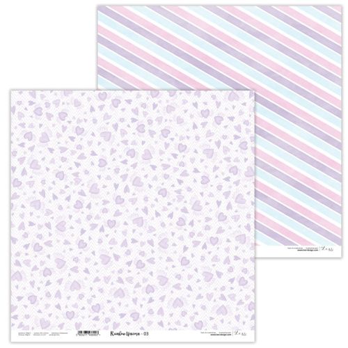 Lexi Design, Paper - Rainbow Unicorn 03 - Дизайнерски двустранен картон 30,5 х 30,5 см. 