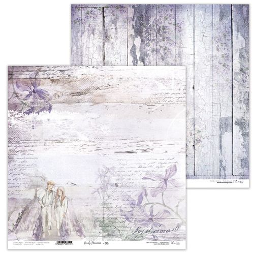 Lexi Design, Paper - Lovely Provence 06 - Дизайнерски двустранен картон 30,5 х 30,5 см. 