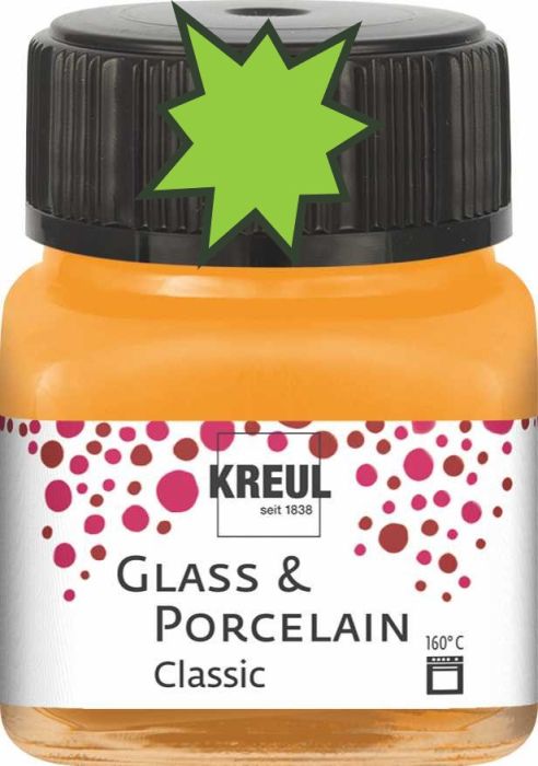 KREUL Glass & Porcelain Clasic - Глазурна боя за порцелан и стъкло, 20 мл. - MAY GREEN