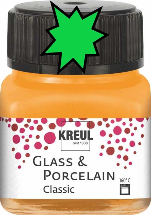 KREUL Glass & Porcelain Clasic - Глазурна боя за порцелан и стъкло, 20 мл. - GREEN