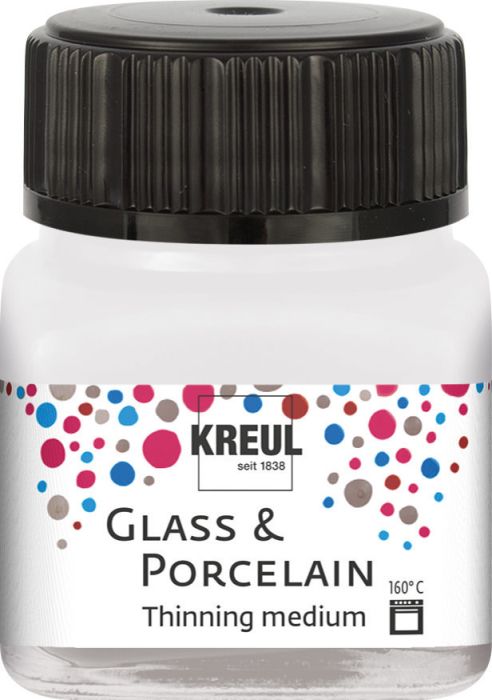 KREUL Glass & Porcelain Thinning medium - Медиум за порцелан и стъкло, 20 мл. 