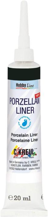 HOBBY LINE Porcelain Contour - Контур за порцелан и стъкло с изпичане - Черно