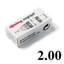 ROTRING ISOGRAPH перо 2,00