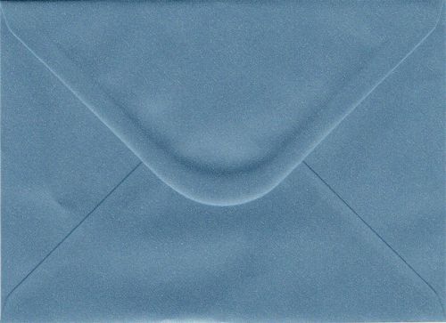 PEARL ENVELOPES C6 England - Перлени пликове 114 X 162 мм. BLUE/GRAY 10 бр.
