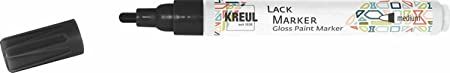 KREUL, GERMANY # GLOSS Paint Marker Medium BLACK  - Лаков покривен маркер М, ЧЕРЕН