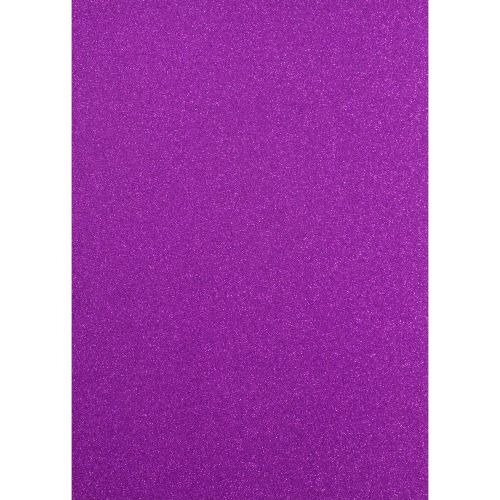 Florence • Glitter paper A4 250g Purple - Глитер картон 250 гр. А4