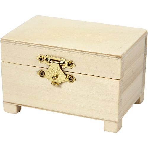 BOX CHEST - Дървено ковчеже 9 x 6 x 6 cm