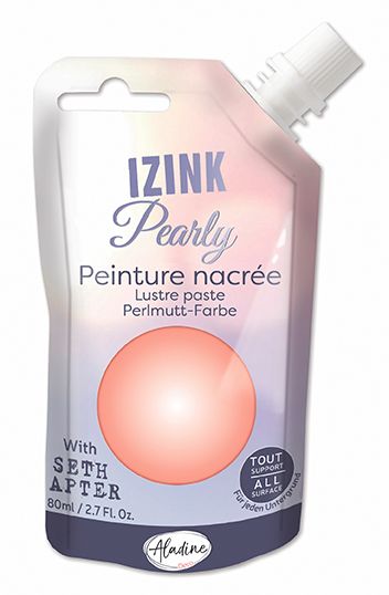 IZINK PEARLY PAINT by Seth Apter - Универсална перлена боя  80мл - Pale Peach