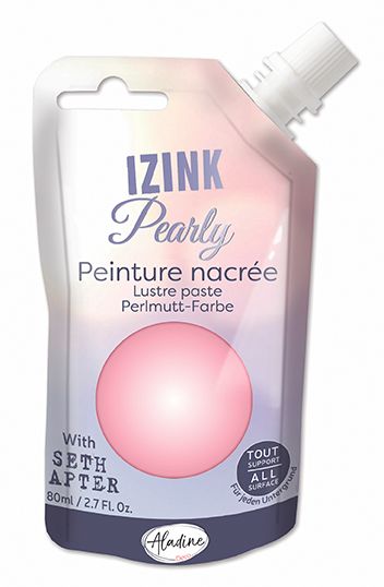 IZINK PEARLY PAINT by Seth Apter - Универсална перлена боя  80мл - Restless Rose 